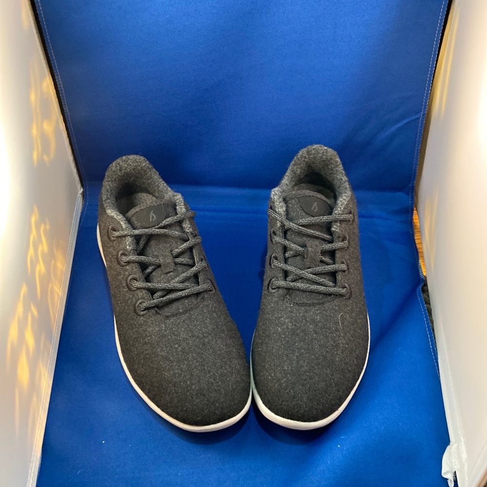 Allbirds Mens Wool Runners WR Dark Gray/Black & Cream Sole Shoes Size 11 - NWOT